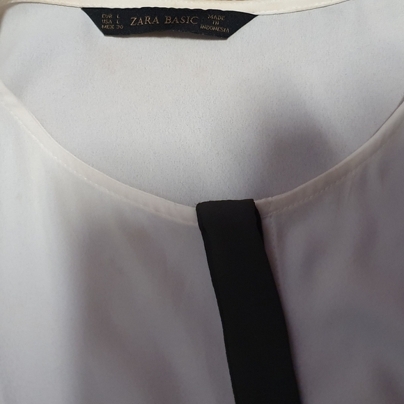 Women's Zara Basic Blouse Top Size L - Picture 16 of 16